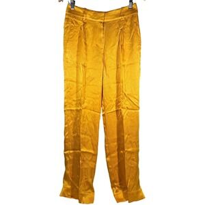 J.‎ Crew Straight-leg essential pant in luster crepe in Warm Sunflower 2 NWT